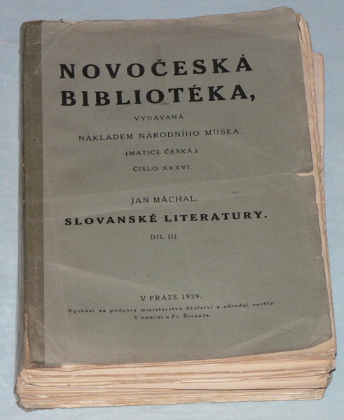 NOVOČESKÁ BIBLIOTÉKA, SLOVANSKÉ LITERATURY díl III.
