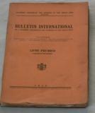 BULLETIN INTERNATIONAL 1933