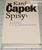 KAREL ČAPEK SPISY - HOVORY S T.G. MASARYKEM