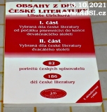OBSAHY Z DĚL ČESKÉ LITERATURY - 82 PORTRÉTŮ ČESKÝCH SPISOVATELŮ, 186 DĚL ČESKÉ 
