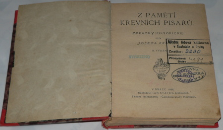 Z PAMĚTÍ KREVNÍCH PÍSAŘŮ