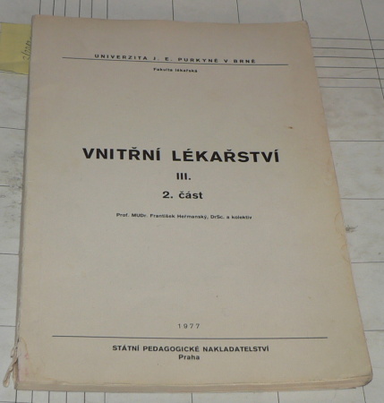 VNITŘNÍ LÉKAŘSTVÍ III. 2. část