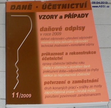 DANĚ - ÚČETNICTVÍ VZORY A PŘÍPADY 11/2009