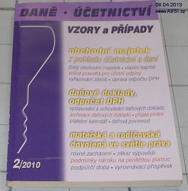 DANĚ - ÚČETNICTVÍ VZORY A PŘÍPADY 2/2010