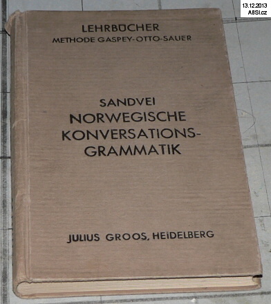 SANDVEI NORWEGISCHE KONVERSATIONNS-GRAMMATIK - METHODE GASPEY-OTTO-SAUER