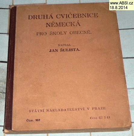 DRUHÁ CVIČEBNICE NĚMECKÁ PRO ŠKOLY OBECNÉ