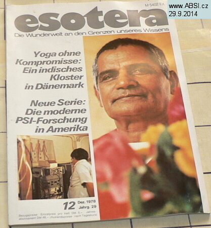 ESOTERA - DIE WUNDERWELT AN DEN GRENZEN UNSERES WISSENS 12/1978