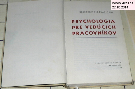 PSYCHOLÓGIA PRE VEDÚCICH PRACOVNÍKOV