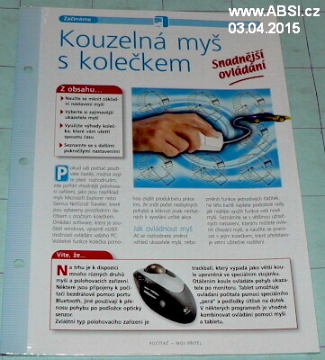KOUZELNÁ MYŠ S KOLEČKEM - POČÍTAČ-MŮj PŘÍTEL