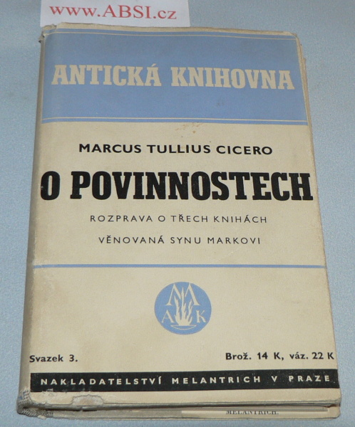 O POVINNOSTECH - ANTICKÁ KNIHOVNA
