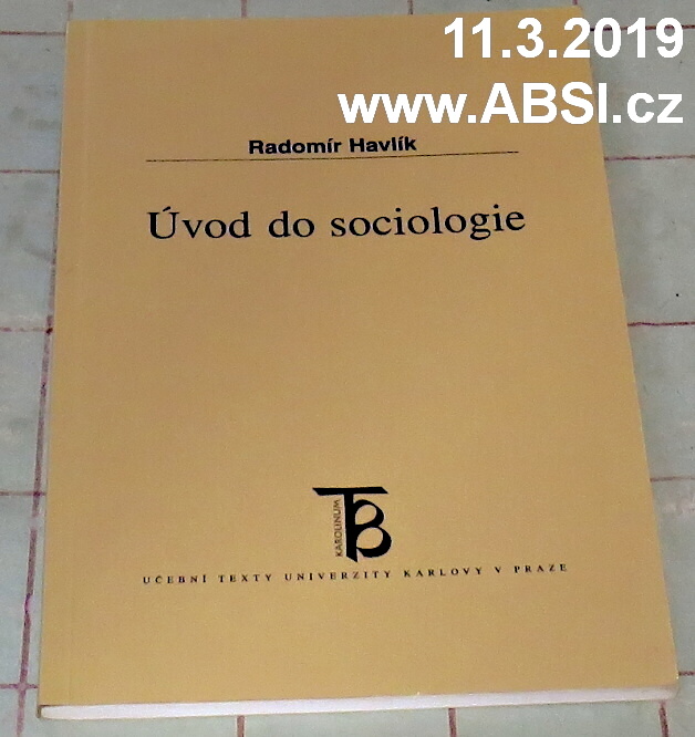 ÚVOD DO SOCIOLOGIE