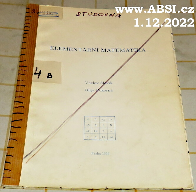 ELEMENTÁRNÍ MATEMATIKA - MINIMÁLNÍ POŽADAVKY PRO STUDIUM NA ČZU