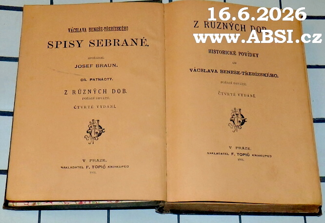 Z RŮZNÝCH DOB - HISTORICKÉ POVÍDKY - POŘADÍ DEVÁTÉ