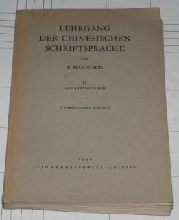 LEHRGANG DER CHINESISCHEN SCHRIFSPRACHE II. díl