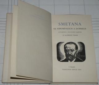 SMETANA VE VZPOMÍNKÁCH A DOPISECH