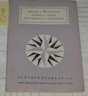 SLOKY O LÁSCE, MOUDROSTI A ODŘÍKÁNÍ (SVAZEK č. 220)