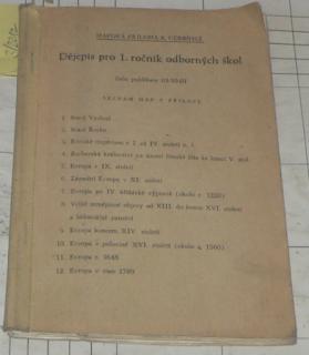 DĚJEPIS PRO 1. ROČNÍK ODBORNÝCH ŠKOL - MAPOVÁ PŘÍLOHA K UČEBNICI 