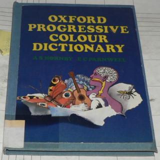 OXFORD PROGRESSIVE COLOUR DICTIONARY 