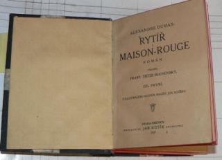 RYTÍŘ Z MAISON-ROUGE díl I.