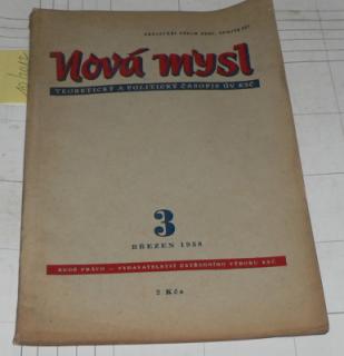 NOVÁ MYSL č. 3 ŘÍJEN 1958