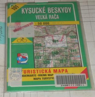 KYSUCKÉ BESKYDY - VEĹKÁ RAČA 1 : 50 000 