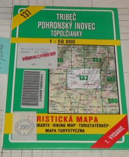 TRIBEČ - POHRONSKÝ INOVEC - TOPOĹČIANKY  1 : 50 000 