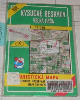 KYSUCKÉ BESKYDY - VEĹKÁ RAČA 1 : 50 000 