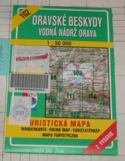 ORAVSKÉ BESKYDY - VODNÁ NÁDRŽ ORAVA 1 : 50 000 