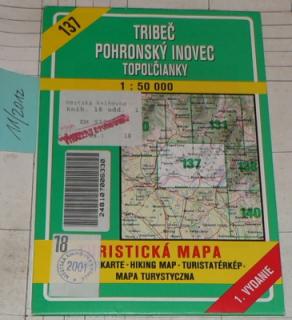 TRIBEČ - POHRONSKÝ INOVEC - TOPOĹČIANKY  1 : 50 000 