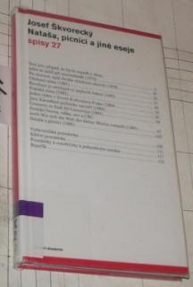 NATAŠA, PÍCNÍCI A JINÉ ESEJE - SPISY 27