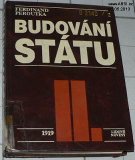 BUDOVÁNÍ STÁTU II. 1919