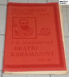 BRATŘI KARAMAZOVI díl II. číslo sešitu 38