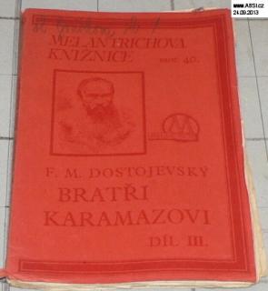 BRATŘI KARAMAZOVI díl III. číslo sešitu 40