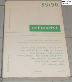 SVĚDECTVÍ  ročník 89/90