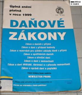 ÚPLNÁ ZNĚNÍ PLATNÁ V ROCE 1999 - DAŇOVÉ ZÁKONY