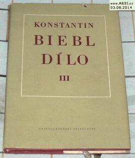 KONSTANTIN BIEBL DÍLO III. 1931-1939