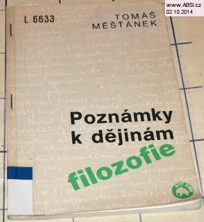 POZNÁMKY K DĚJINÁM FILOZOFIE