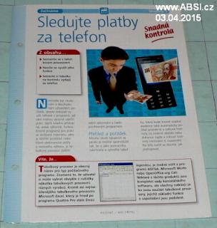 SLEDUJTE PLATBY ZA TELEFON - POČÍTAČ-MŮj PŘÍTEL