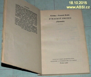 ZTRACENÝ PRSTEN (ŠAKUNTALÁ) - SVĚTOVÁ ČETBA svazek 260