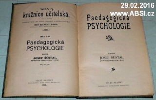 PAEDAGOGICKÁ PSYCHOLOGIE