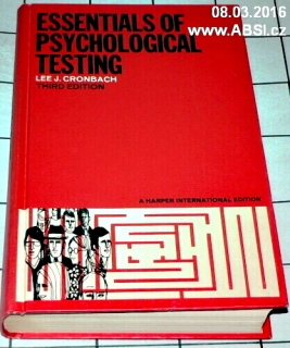 ESSENTIALS OF PSYCHOLOGICAL TESTING