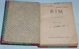 ŘÍM - PSÁNO V LETECH 1906-1907