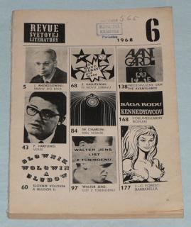 REVUE SVETOVEJ LITERATÚRY 6/1968