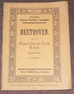 PIANOFORTE - TRIO B-DUR Op. 97