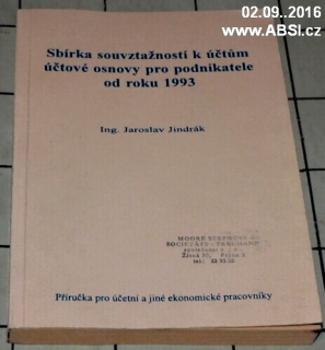 SBÍRKA SOUVZTAŽNOSTI K ÚČTŮM ÚČTOVÉ OSNOVY PRO PODNIKATELE OD ROKU 1993