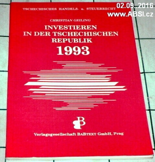 INVESTIEREN IN DER TSCHECHISCHEN REBUBLIK 1993