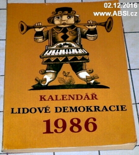 KALENDÁŘ LIDOVÉ DEMOKRACIE 1986