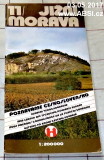 JIŽNÍ MORAVA 1 : 200 000