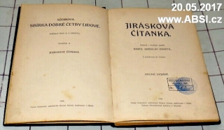 JIRÁSKOVA ČÍTNKA - SOBKOVA SBÍRKA DOBRÉ ČETBY LIDOVÉ