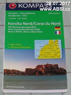 KORSIKA NORD / CORSE DU NORD - mapa 1 : 50 000